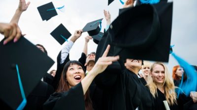 Women graduating and entering the workforce.