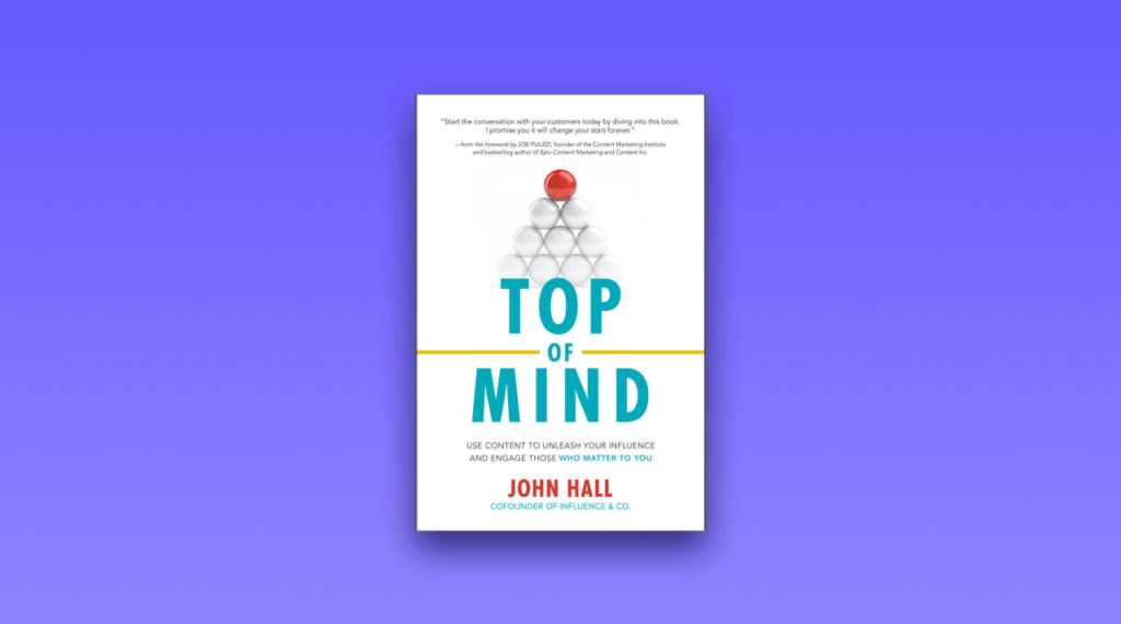 John Hall - Top of mind