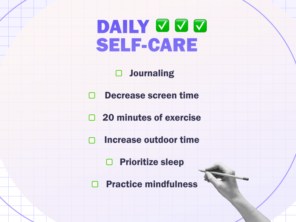 Self-care checklist image