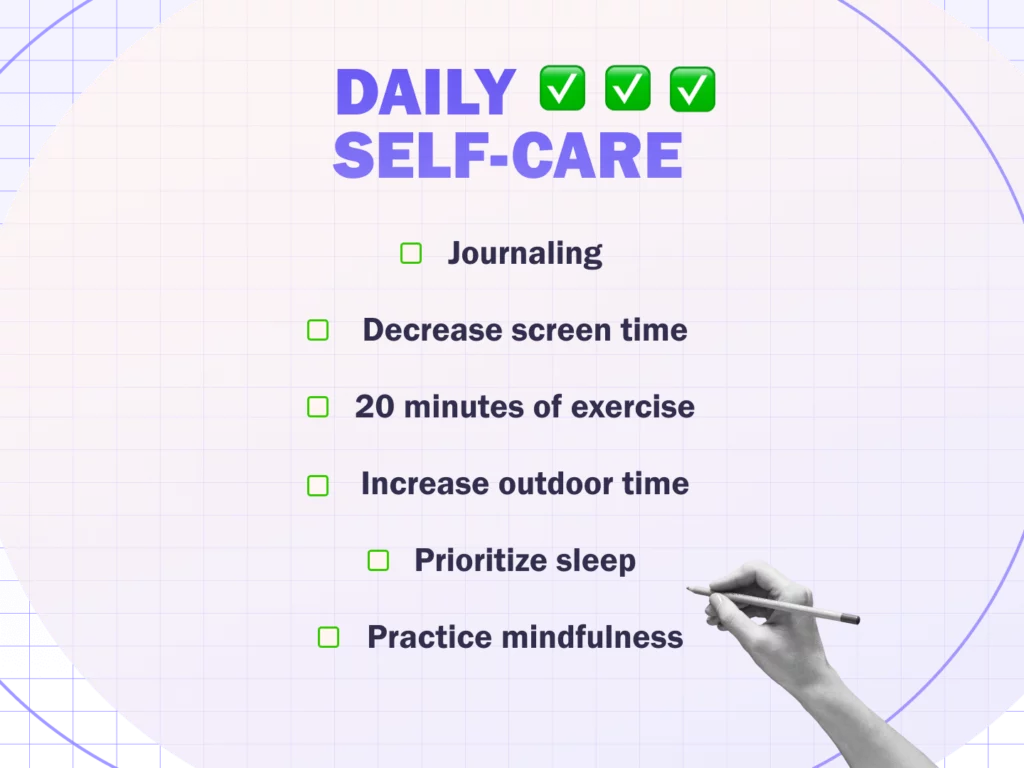 Self-care checklist image