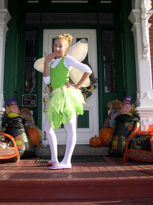 Emma Wilkinson dressed as Tinkerbell