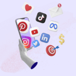 Social Media Icons on Phone