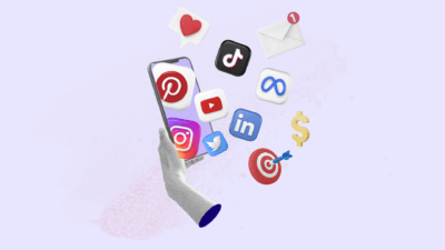 Social Media Icons on Phone