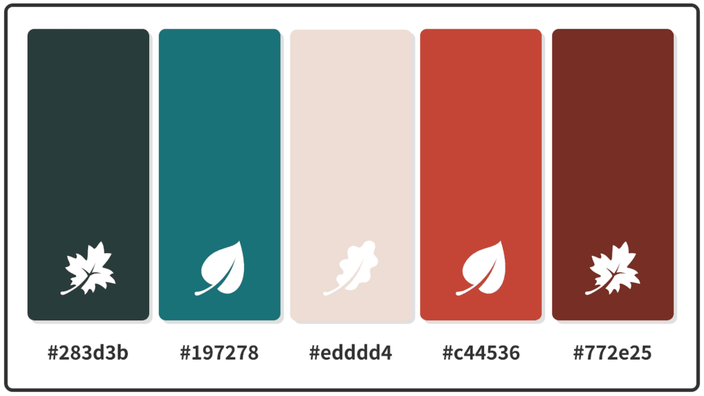 Colour palette and symbols