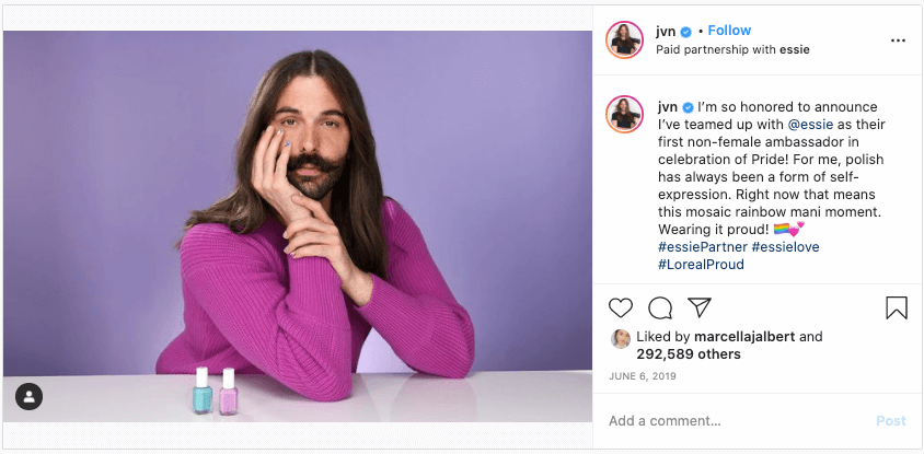 Fomo marketing JVN instagram page 2