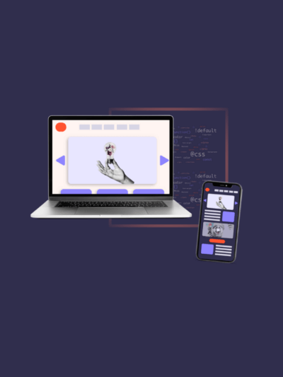 Third Wunder branded image featuring a laptop and cell phone supporting our web development services